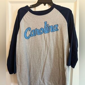 Sport-Tek Raglan Tee - Gray and Navy